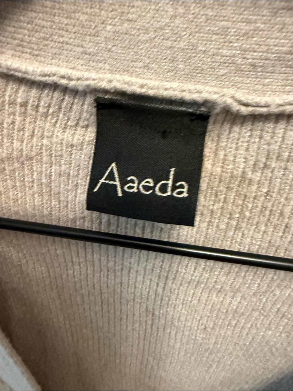 Aaeda Colorblock Soft Button Down Grandpa Knit Cardigan LS L - Picture 11 of 11